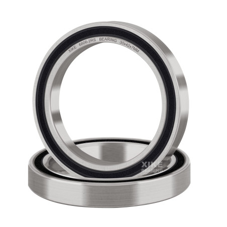 XiKe 2x Roulement à billes 6806-2RS 30x42x7mm - Acier à roulements 100Cr6 et Pré-lubrifié, Double joint caoutchouc, 6806RS Roule