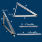 CMYYANGLIN Support de panneau solaire pour balcon - Toit plat - Support de montage de panneau solaire - Angle réglable - 114 cm CMYYANGLIN Support de panneau solaire pour balcon - Toit plat - Support de montage de panneau solaire - Angle réglable - 114 cm