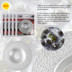 NBB Disque de meulage diamant brasé meule sur granit marbre céramique carrelage porcelaine pierre naturelle Métal Verre maçonner