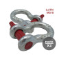 DOJA Industrial | Manille en Acier Haute Resistance | 3,2 T |Pack 2| Parfait pour Le remorquage et Le Levage | 4x4 Mousqueton tr DOJA Industrial | Manille en Acier Haute Resistance | 3,2 T |Pack 2| Parfait pour Le remorquage et Le Levage | 4x4 Mousqueton tr
