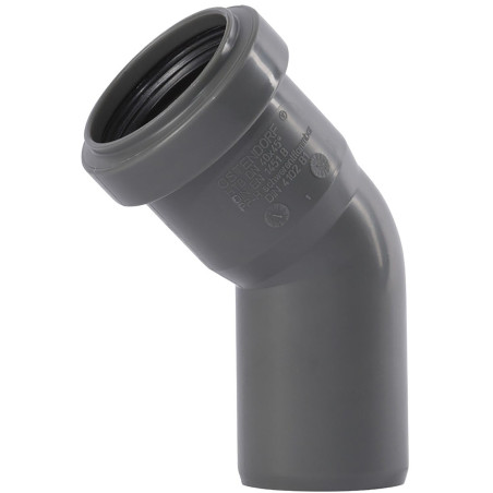 Ostendorf HTsafe 171120 Tuyau coudé 45° DN 40 mm Gris