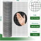 Grillage à Poule Galvanisé 1m x 20m - Maille Carrée 12,7mm - Clôture Solide pour Poulailler, Volière & Jardin - Résistant aux Ro