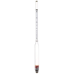 HHTEC Alcoomètre 0-100% Vol – Test alcool spiritueux – Whisky, vodka, rhum – Avec thermomètre – Haute précision – Pour distillat
