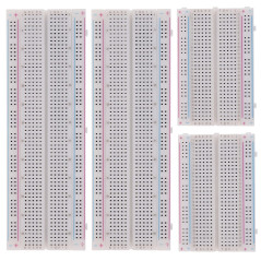 BOJACK Breadboard Kit Planche à Pain sans Soudure 2 Pcs 830 Points d'attache & 2 Pcs 400 Points d'attache & 126 Pcs Fils de Cava