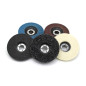11 disques à lamelles et polissage - Diamètre : 115 mm - Disques à lamelles 4 x bleus (inox) 4 x marron (standard) grain 40/60/8 11 disques à lamelles et polissage - Diamètre : 115 mm - Disques à lamelles 4 x bleus (inox) 4 x marron (standard) grain 40/60/8