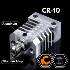 BZ 3D Ender 3 All Metal Hotend Upgrade,Heatbreak Alliage de Titane,Buse en Laiton MK8 0.4mm pour Ender 3/V2/Pro/Max/Ender 5/Plus