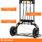 Zero Diable Compact Pliable et résistant Charge 160 kg ou 90 kg (160 kg) Grise Zero Diable Compact Pliable et résistant Charge 160 kg ou 90 kg (160 kg) Grise