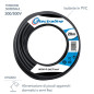 Electraline 11165 Couronne de Cable H03 VV-F 2X0,75 20M Noir