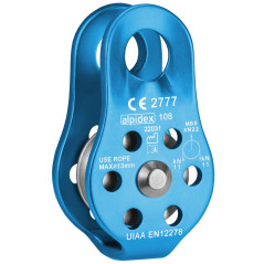 ALPIDEX Poulie de Renvoi 22 KN | Fix Pulley | Poulie de Mouflage | Norme EN12278 | Câbles Jusqu'à 13 mm Diamètre | Palan à Câble