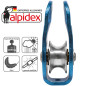 ALPIDEX Poulie de Renvoi 22 KN | Fix Pulley | Poulie de Mouflage | Norme EN12278 | Câbles Jusqu'à 13 mm Diamètre | Palan à Câble