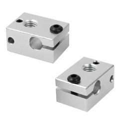 3D FREUNDE 2x bloc chauffant en aluminium pour E3D V6 Clone PT100 Capteur Cartouche de Chauffage Bloc Extrudeuse Hotend RepRap P