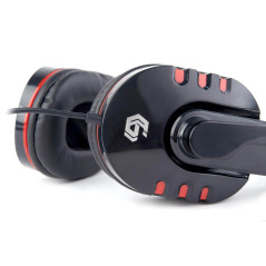Gembird Casque de Jeu avec contrôle du Volume, Gaming Headset Compatible avec PC, PS4, Xbox - Glossy Black