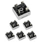 QWORK® Redresseur de pont monophasé AC à DC 6 PCS KBPC2504 400V 25A pour applications électroniques de puissance QWORK® Redresseur de pont monophasé AC à DC 6 PCS KBPC2504 400V 25A pour applications électroniques de puissance