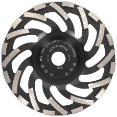 PRODIAMANT Meules boisseaux Diamant de Meulage 180 mm x 22,2 mm Turbo ST91 Disque à Diamant pour Asphalte et Chape – Qualité Pro