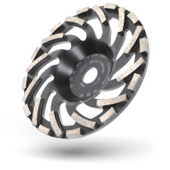 PRODIAMANT Meules boisseaux Diamant de Meulage 180 mm x 22,2 mm Turbo ST91 Disque à Diamant pour Asphalte et Chape – Qualité Pro