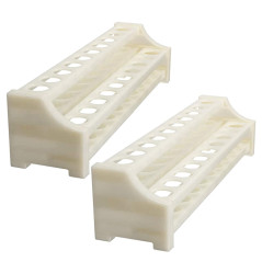 yeemeen Support de Tube à Essai, 2PCS Supports pour Tubes de Laboratoire, Support d'Eprouvettes Détachable de 2 Couches pour Tub