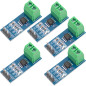 AZDelivery 5 x ACS712 20A Module capteur de Courant Plage Range Current Capteur Compatible avec Arduino et Raspberry Pi y Compri AZDelivery 5 x ACS712 20A Module capteur de Courant Plage Range Current Capteur Compatible avec Arduino et Raspberry Pi y Compri