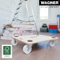 Wagner Chariot de Transport MM 1086 I 60 x 50 x 13,5 cm - Charge 400 kg - pour Objets encombrants, équipements et Meubles I Pati Wagner Chariot de Transport MM 1086 I 60 x 50 x 13,5 cm - Charge 400 kg - pour Objets encombrants, équipements et Meubles I Pati
