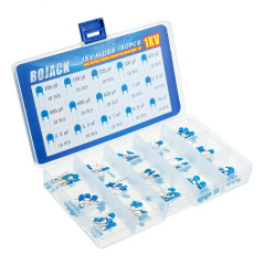BOJACK 15 valeurs 150 pièces 1KV / 100 pF à 10 nF Kit d'assortiment de condensateurs céramiques DIP haute tension