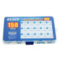 BOJACK 15 valeurs 150 pièces 1KV / 100 pF à 10 nF Kit d'assortiment de condensateurs céramiques DIP haute tension BOJACK 15 valeurs 150 pièces 1KV / 100 pF à 10 nF Kit d'assortiment de condensateurs céramiques DIP haute tension