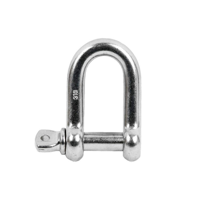 DOJA Industrial | MANILLE DE LEVAGE Acier M6 | PACK 10 | Manille droite en forme de U fixation fort GYM sac de boxe Manille brac