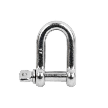 DOJA Industrial | MANILLE DE LEVAGE Acier M6 | PACK 10 | Manille droite en forme de U fixation fort GYM sac de boxe Manille brac