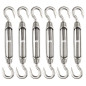 6 Pièces Tendeur Cable M4 Tendeur Cable Inox 304 Réglable Crochet de Ridoir et Crochet pour Tendeur de Fil Cable Acier Corde Cro 6 Pièces Tendeur Cable M4 Tendeur Cable Inox 304 Réglable Crochet de Ridoir et Crochet pour Tendeur de Fil Cable Acier Corde Cro