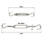 6 Pièces Tendeur Cable M4 Tendeur Cable Inox 304 Réglable Crochet de Ridoir et Crochet pour Tendeur de Fil Cable Acier Corde Cro 6 Pièces Tendeur Cable M4 Tendeur Cable Inox 304 Réglable Crochet de Ridoir et Crochet pour Tendeur de Fil Cable Acier Corde Cro