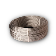 Chapuis - Câble de Traction Gainé PVC - Acier Dur Galvanisé - Charge de Travail Indicative 89 kg - Diamètre 3/4 mm - Bobine de 5