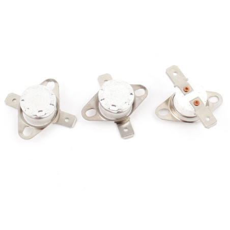 sourcing map Température Interrupteur Thermostat KSD301 250V 10A 150°C NC 3Pcs