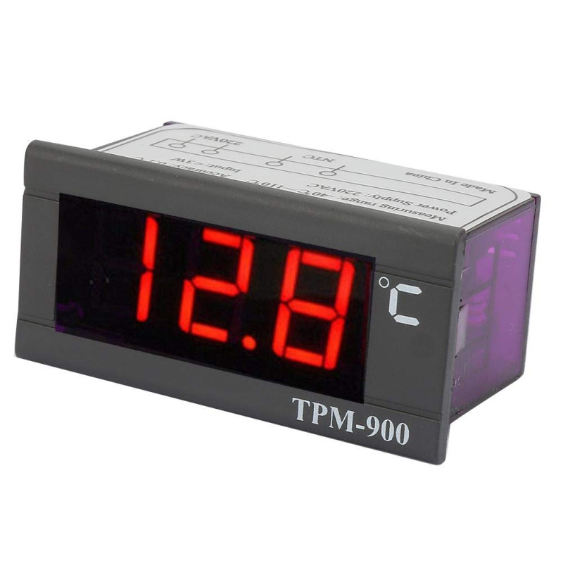 Contrôleur de température numérique, indicateur de panneau TPM-900 220V LED avec contrôleur de thermostat de capteur Contrôleur de température numérique, indicateur de panneau TPM-900 220V LED avec contrôleur de thermostat de capteur