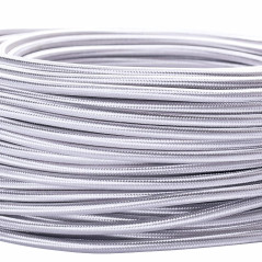 Câble d’alimentation textile - gaine extérieure en plastique - 5 m - 3 fils - 3 x 0,75 mm² - Avec conducteur de terre - Accessoi