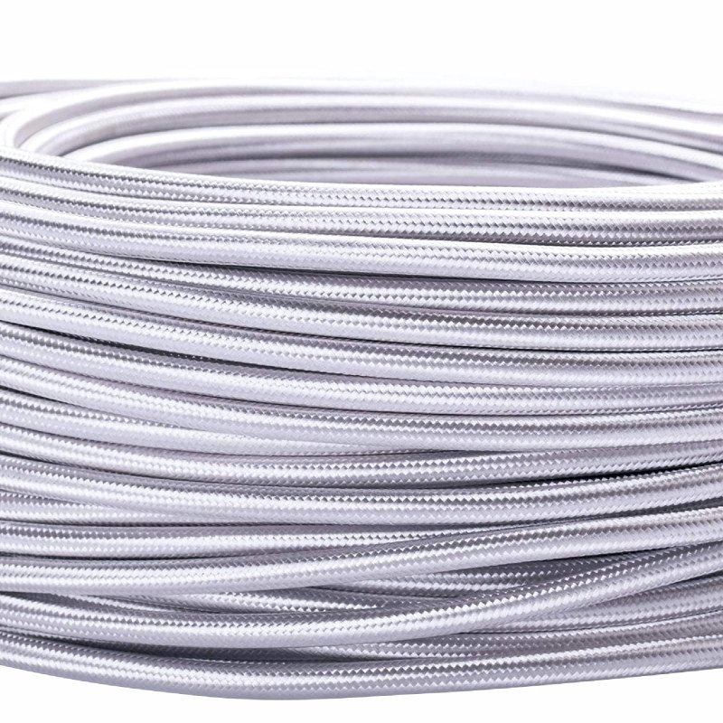 Câble d’alimentation textile - gaine extérieure en plastique - 5 m - 3 fils - 3 x 0,75 mm² - Avec conducteur de terre - Accessoi Câble d’alimentation textile - gaine extérieure en plastique - 5 m - 3 fils - 3 x 0,75 mm² - Avec conducteur de terre - Accessoi