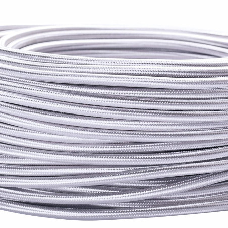 Câble d’alimentation textile - gaine extérieure en plastique - 5 m - 3 fils - 3 x 0,75 mm² - Avec conducteur de terre - Accessoi