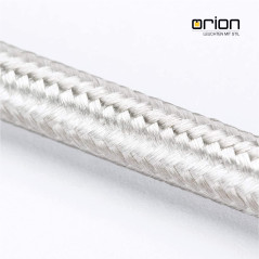 Câble d’alimentation textile - gaine extérieure en plastique - 5 m - 3 fils - 3 x 0,75 mm² - Avec conducteur de terre - Accessoi