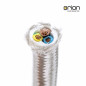 Câble d’alimentation textile - gaine extérieure en plastique - 5 m - 3 fils - 3 x 0,75 mm² - Avec conducteur de terre - Accessoi Câble d’alimentation textile - gaine extérieure en plastique - 5 m - 3 fils - 3 x 0,75 mm² - Avec conducteur de terre - Accessoi