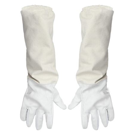 QWORK Gants d'apiculture en peau de chèvre, parfaits pour l'apiculteur débutant