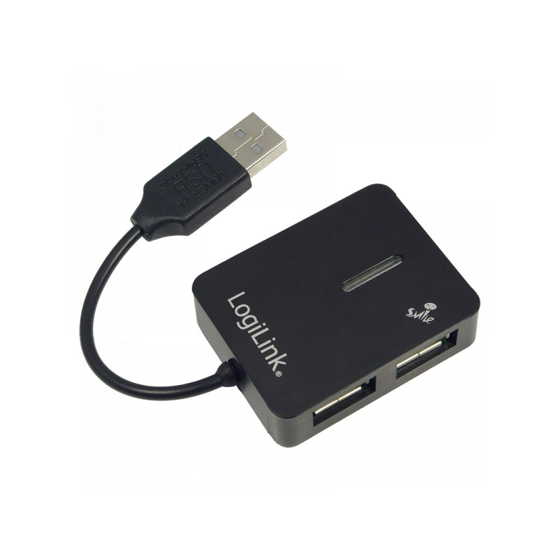 LogiLink Smile Hub USB 2.0 4 Ports Noir