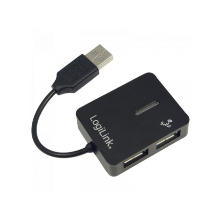 LogiLink Smile Hub USB 2.0 4 Ports Noir