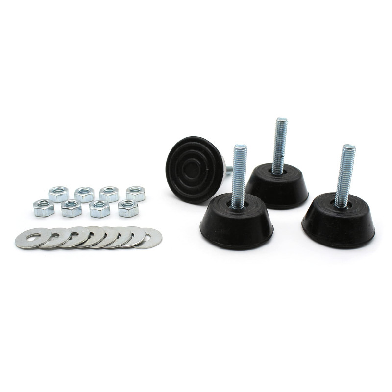 DOJA Barcelona | Silent Bloc Climatisation | Pack 4 | Support Sol Climatiseur S-40 | Max.55Kg | avec Ecrous et Rondelles Metal | DOJA Barcelona | Silent Bloc Climatisation | Pack 4 | Support Sol Climatiseur S-40 | Max.55Kg | avec Ecrous et Rondelles Metal |