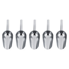 Set de 5 x Pelle Alimentaire en Acier Inoxydable Pelle Multifonction Buffet de Bonbons à Glace Grain Patisserie Sucre