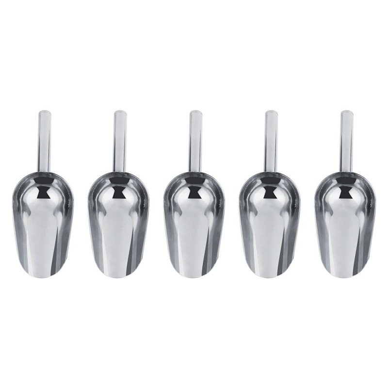 Set de 5 x Pelle Alimentaire en Acier Inoxydable Pelle Multifonction Buffet de Bonbons à Glace Grain Patisserie Sucre Set de 5 x Pelle Alimentaire en Acier Inoxydable Pelle Multifonction Buffet de Bonbons à Glace Grain Patisserie Sucre