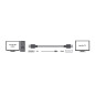 LogiLink CV0055 Câble DisplayPort vers HDMI 2 m Blanc