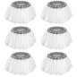 KOHAND 6 Pcs Tête Microfibre Balai, Rond Tête de Vadrouille Rechange Rotative à 360, Rond Têtes Mop à Franges Universelles pour KOHAND 6 Pcs Tête Microfibre Balai, Rond Tête de Vadrouille Rechange Rotative à 360, Rond Têtes Mop à Franges Universelles pour