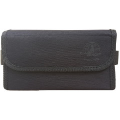 CLAIRE-FONCET Sacoche Banane en Toile Tissu polyester, Avec Monnayeur Distributeur Noir de 8 Pièces d'Euros, 1 Poche Zip intérie