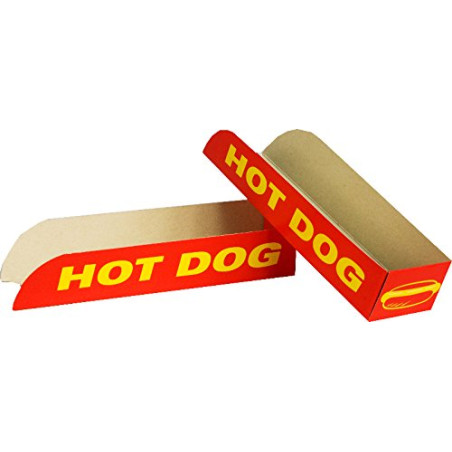 Venker Récipient à emballer soi-même - Boîte à hot dog - 50 unités - à emporter
