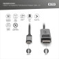 DIGITUS Câble adaptateur Displayport - USB Type-C vers Displayport 1.4-8k/30Hz - 4k/144Hz - Bidirectionnel - DP Alt-Mode - MST - DIGITUS Câble adaptateur Displayport - USB Type-C vers Displayport 1.4-8k/30Hz - 4k/144Hz - Bidirectionnel - DP Alt-Mode - MST -
