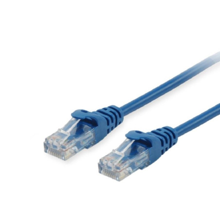 Equip Câble patch Cat6A U/UTP 2 x RJ45 15 m Bleu