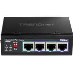 TRENDnet, TI-IG290, Injecteur PoE++ Industriel 2 Ports 2,5 G 95 W, Prend en Charge IEEE 802.3af PoE, IEEE 802.3at PoE+ et IEEE 8