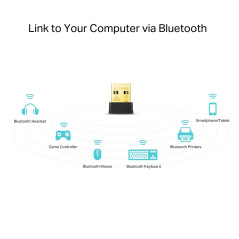 TP-Link Clé WiFi AC600 Mbps Archer T2UB Nano, Bluetooth 4.2, Adaptateur USB WiFi, dongle WiFi, 2,4 GHz 200 Mbps, 5 GHz 433 Mbps,